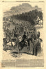 Longchamps. Paris. Racing 1849 antique ILN full page print 1849 old