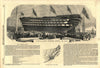 Launch of H. M. S. Windsor Castle, 140 Guns. Royal Navy. Ships 1852 old print