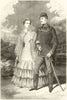The Emperor & Empress of Austria. Palace of Laxenburg, Near Vienna 1855 print