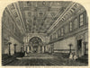 The new state ballroom at Buckingham Palace. London 1856 old antique print