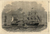 Dundee screw whalers: Tay, Wildfire, Narwhal, Polynia. Scotland 1861 old print