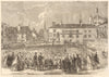 Nelson Square, Bolton. Samuel Crompton statue inauguration. Spinning-mule 1862