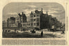 The new infirmary at Leeds. Yorkshire. Medical 1868 old antique print picture