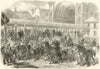 Franco-Prussian War Mitrailleuse battery sent from Paris Strasbourg railway 1870