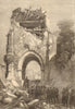 Franco-Prussian War: Fall of Strasbourg. German troops at the Porte Blanche 1870