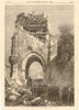 Franco-Prussian War: Fall of Strasbourg. German troops at the Porte Blanche 1870