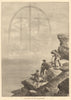 The fog-bow, seen from the Matterhorn. Switzerland 1871 old antique print