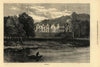 Abbotsford. Scotland. Historic Houses 1871 old antique vintage print picture