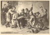 Discussing the budget. Finance. Society 1872 old antique vintage print picture