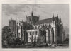 Ripon Cathedral. Yorkshire. Churches 1882 old antique vintage print picture
