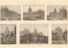 The Royal Holloway College for Women, Mount Lee, Egham. Surrey 1886 old print