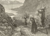 Harvest in Norway. Farming 1889 old antique vintage print picture