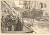 The French squadron being inspected by Queen Victoria at Portsmouth 1891 print
