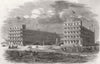 CAPE MAY. The Mount Vernon Hotel. New Jersey 1853 old antique print picture