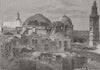 JERUSALEM. The Latin church of the Holy Sepulchre. Israel 1865 old print