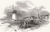 LANCASHIRE. Lytham. Lytham-St-Anne's 1856 old antique vintage print picture