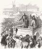 PRESTON STRIKE. Mr. Cowell addressing the factory operatives. Lancashire 1853