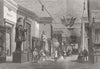 SWITZERLAND. La rue de Prusse 1867 old antique vintage print picture