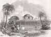 WEST INDIES. Octagon Villa, Antigua 1850 old antique vintage print picture