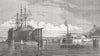 INDIA. Hydraulic Lift Graving Dock, Mumbai Harbour 1872 old antique print
