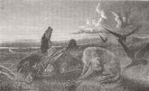 DOGS. The Three Ravens 1854 old antique vintage print picture