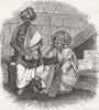 INDIA. Brahmin Students 1858 old antique vintage print picture