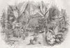 DERBYS. Chatsworth Conservatory-South Palm Aisle 1846 old antique print