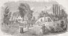 DERBYS. The Botanical Garden, Derby 1846 old antique vintage print picture