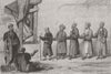 AFGHANISTAN. Kabul. kuttar-string of blind beggars 1879 old antique print