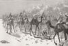 SUDAN. Incident, Desert March to Abu Kru 1885 old antique print picture