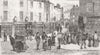 LONDON. Italian organ grinder's house, Hatton Garden 1875 old antique print