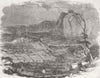 AUSTRALIA. York, in Western Australia 1857 old antique vintage print picture