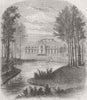 FRANCE. New garden of Acclimatisation, Paris 1860 old antique print picture