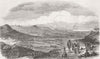 BRAZIL. Valley & heights of Santarem 1846 old antique vintage print picture