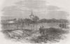CZECH. Austrian & Prussian cemetary, Chlum, Sadova 1866 old antique print
