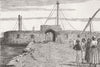 ERITREA. Red Sea. town gate of Massawa 1885 old antique vintage print picture