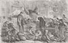 MILITARIA. Gt naval review-No Beds() 1856 old antique vintage print picture