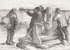 KENT. Northfleet loss. Sailors on look out, Dungeness 1873 old antique print