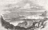 NORWAY. Kristiansund 1854 old antique vintage print picture