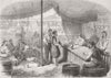 ALGERIA. Canteen, Zouave camp 1855 old antique vintage print picture