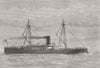 SHIPS. H M Iron-Clad ram Rupert 1874 old antique vintage print picture
