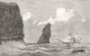 INDIAN OCEAN. Strathmore, Crozet Islands 1876 old antique print picture