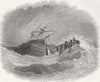WORTHING. Boat disaster & Lalla Rookh, distress 1850 old antique print picture