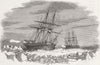 BARROWS STRAITS. Enterprise & Investigator, ice 1849 old antique print picture