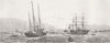 HANTS. HMS Enchantress, Portsmouth Harbour 1879 old antique print picture