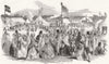WILTSHIRE. Trowbridge horticultural and floral exhibition 1852 old print