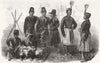 THAILAND. Amazons Of the King of Siam's Guard 1866 old antique print picture