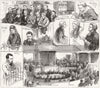 BRIGHTON. railway tragedy-notes Ct trial Percy lefroy Mapleton 1881 old print