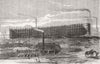 SHIPBUILDING. Ironclad-ship Northumberland, Millwall Ironworks Co c1865 print