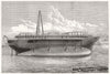 SHIPS. The Livadia, as she lies in Messrs Elder's Dock 1880 old antique print